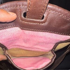 Dooney & Bourke Signature Letter Carrier Crossbody Bag Purse, Used